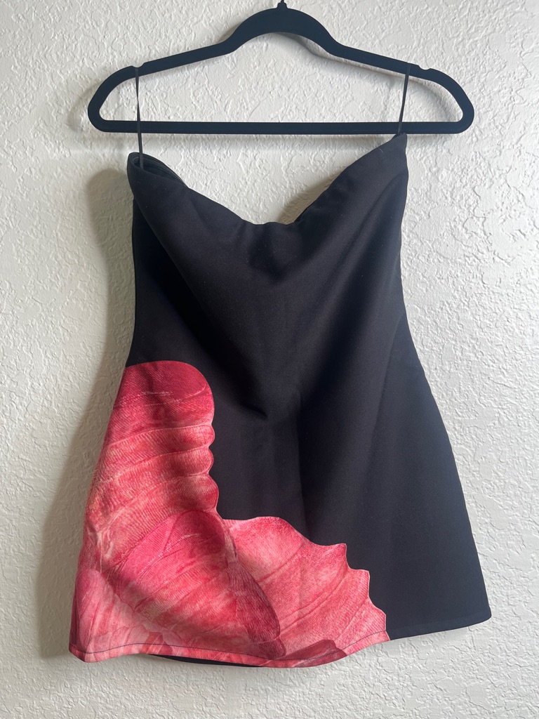 Nwt Rq The Label Palmer Mini Dress Petal Strapless Sz 8 — image 6 of 8